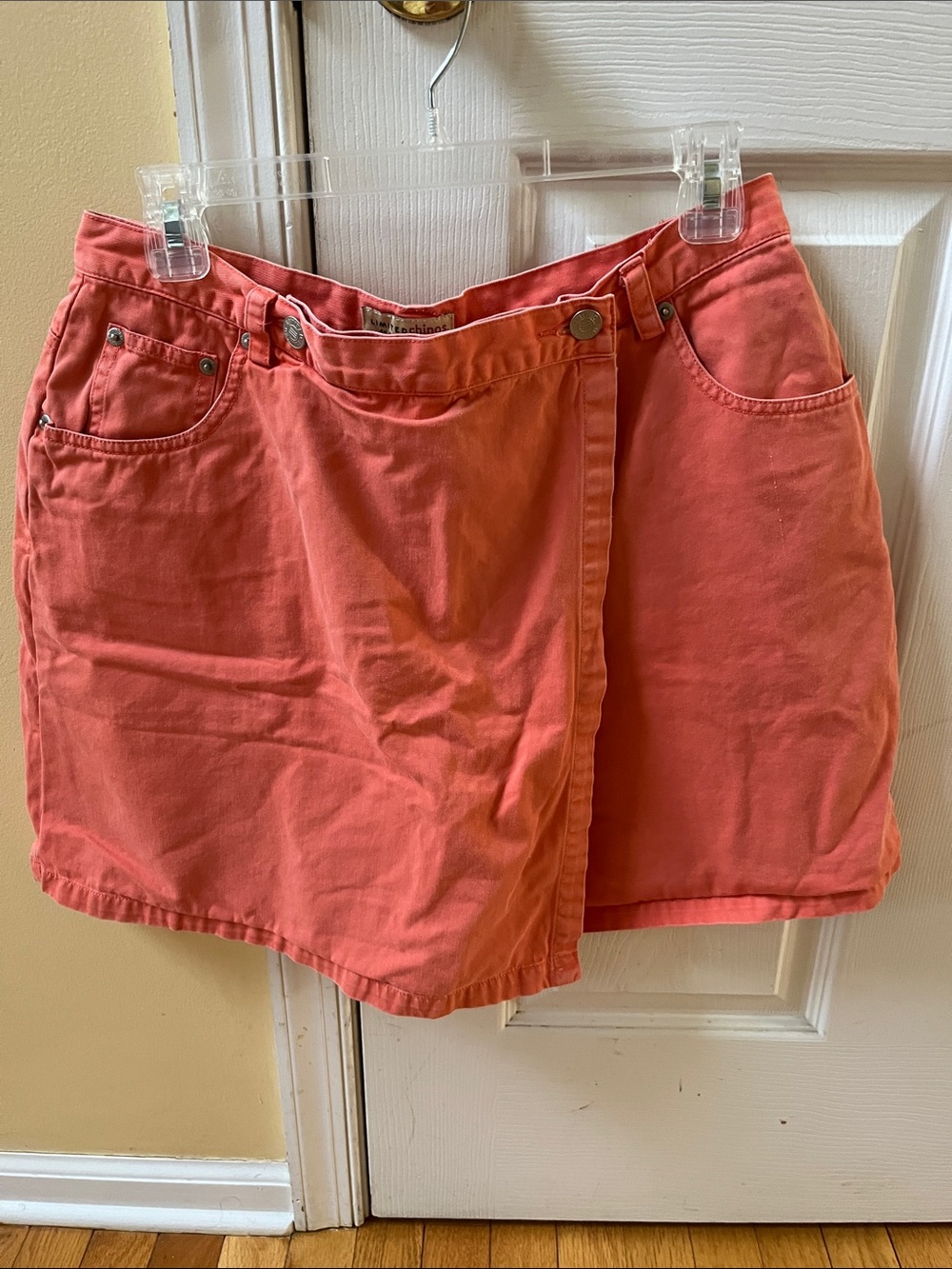 Vintage The Limited Coral Wrap Denim Skort, Size 14